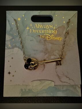 Disney Parks Mickey Mouse Key Necklace  Always Dreaming by Disney